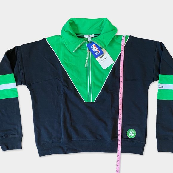 NEW Boston Celtics Half-Zip Sweatshirt - Picture 5 of 10